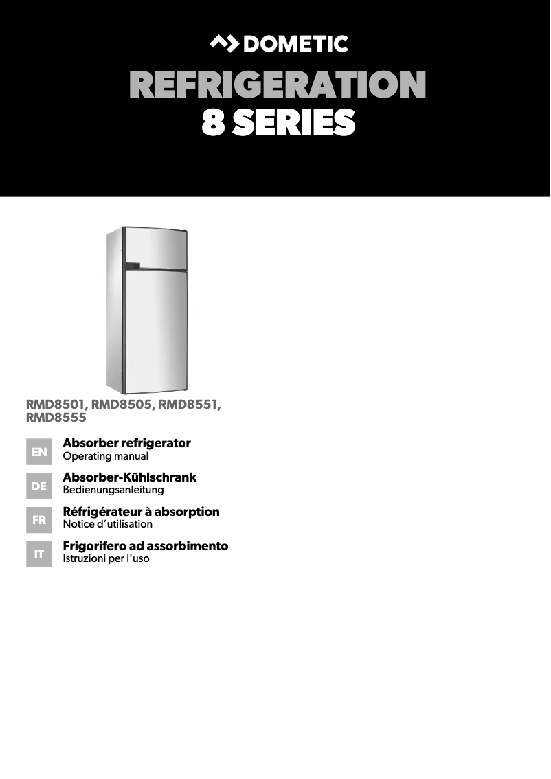 Imagen de la primera página del manual del dispositivo RMD 8551