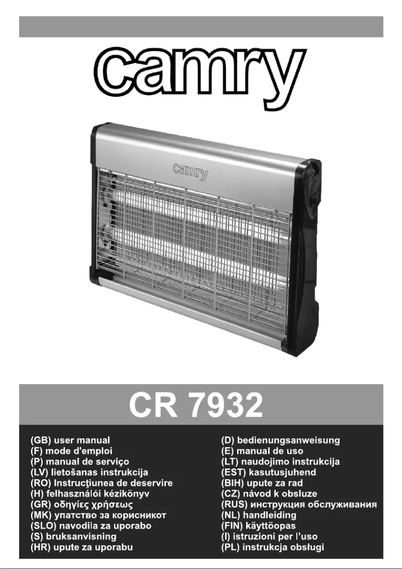 Página 1 del manual Manual de usuario Camry CR 7932