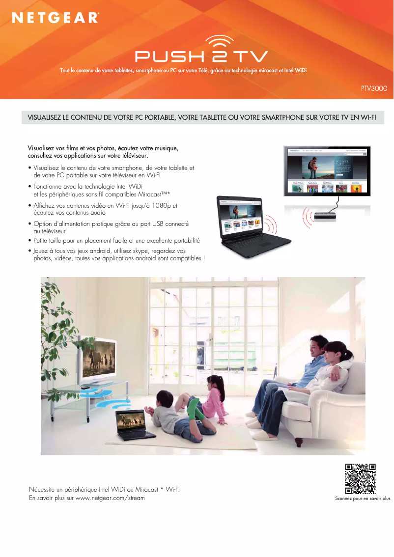 Página 1 del manual Ficha técnica Netgear PTV3000