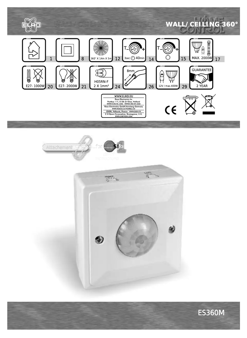 Página nº 1 - Manual de usuario Elro ES360M