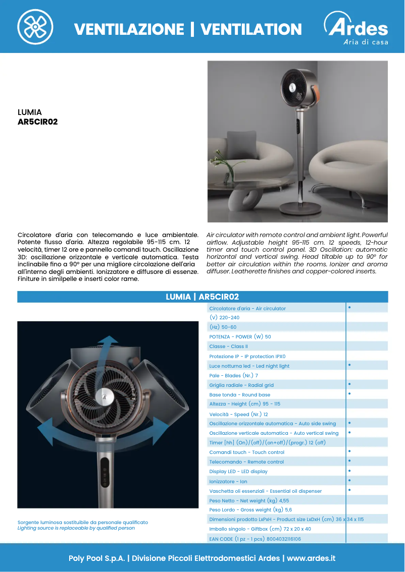 Imagen de la primera página del manual del dispositivo AR5CIR02