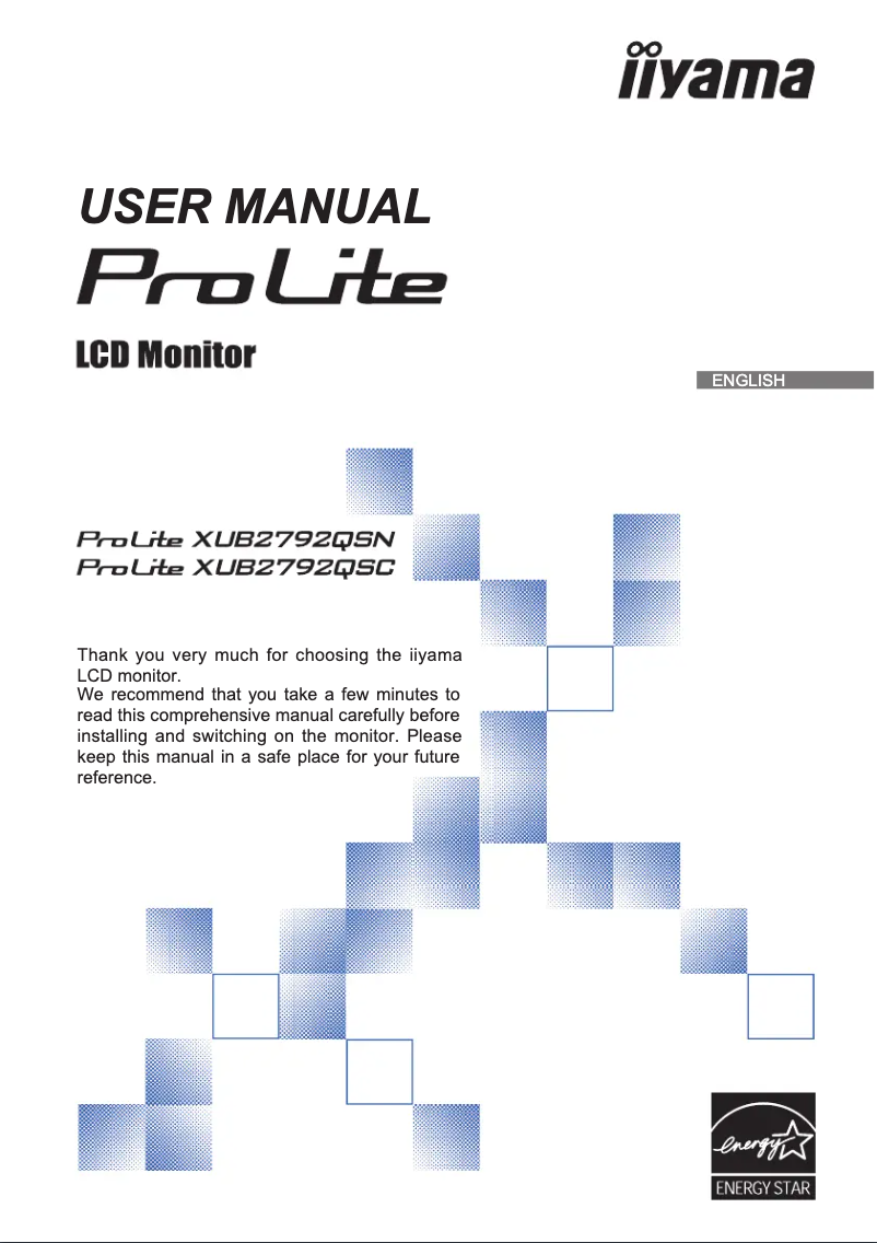 Imagen de la primera página del manual del dispositivo ProLite XUB2792QSC