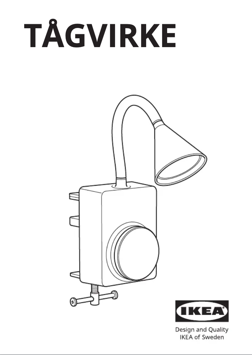 Página 1 del manual Manual de usuario Ikea TÅGVIRKE 305.424.16
