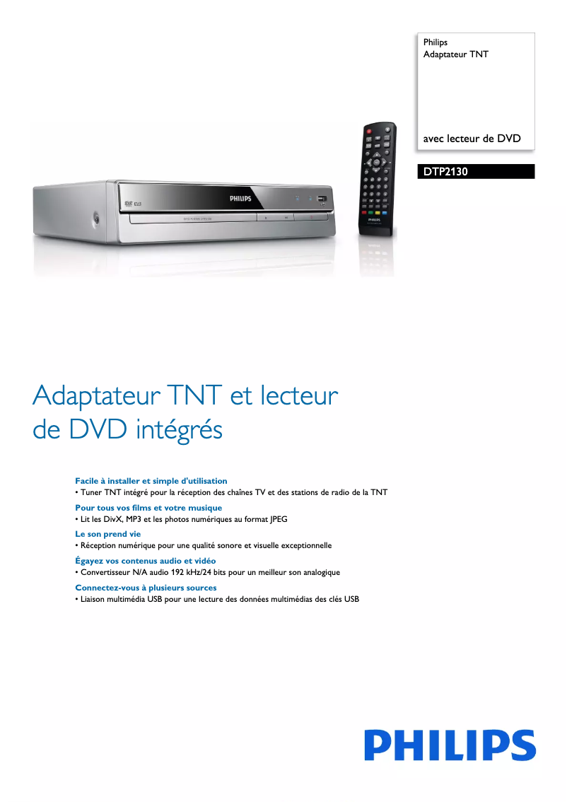 Imagen de la primera página del manual del dispositivo DTP2130