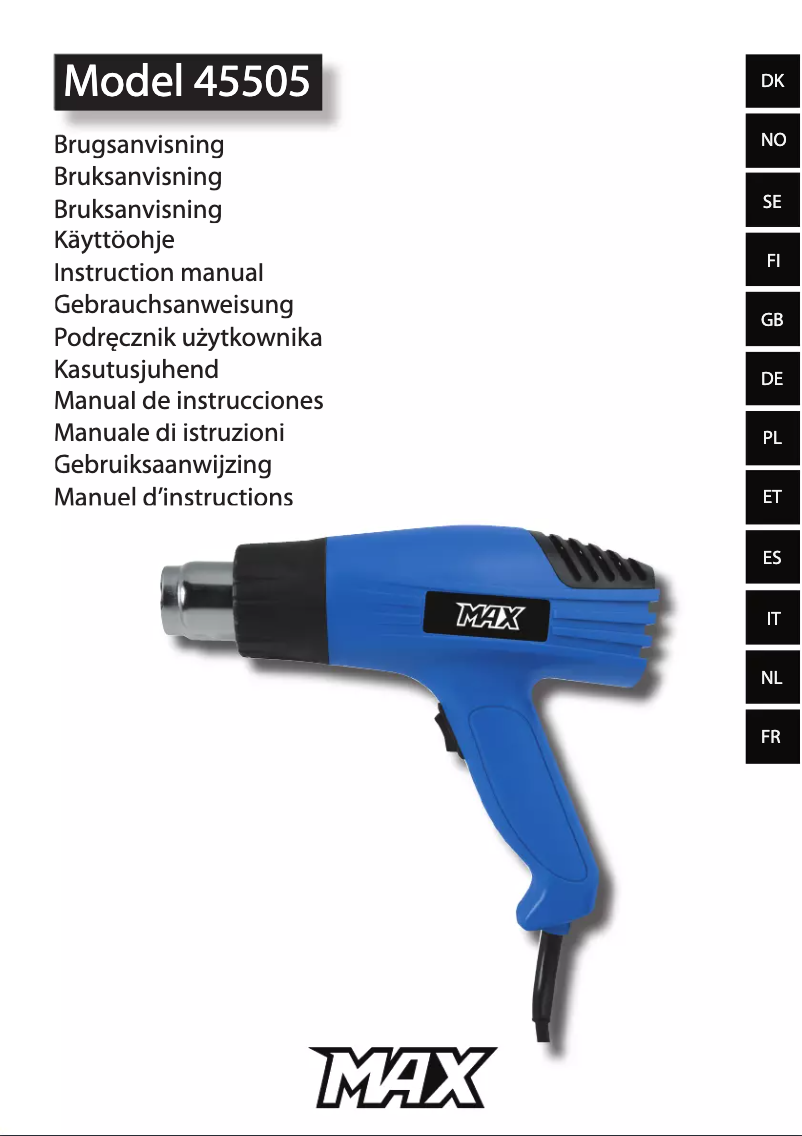 Imagen de la primera página del manual del dispositivo 45505