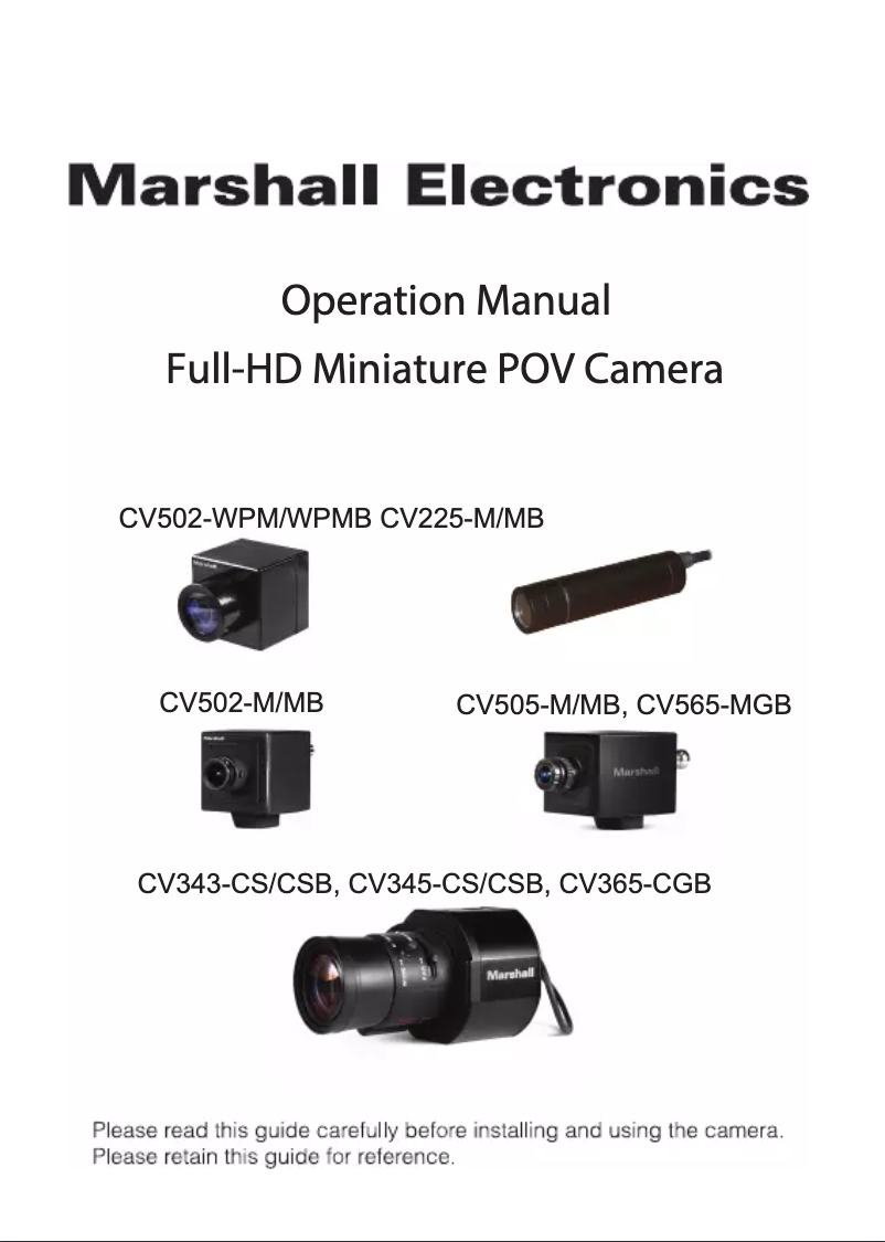 Imagen de la primera página del manual del dispositivo CV225-MB