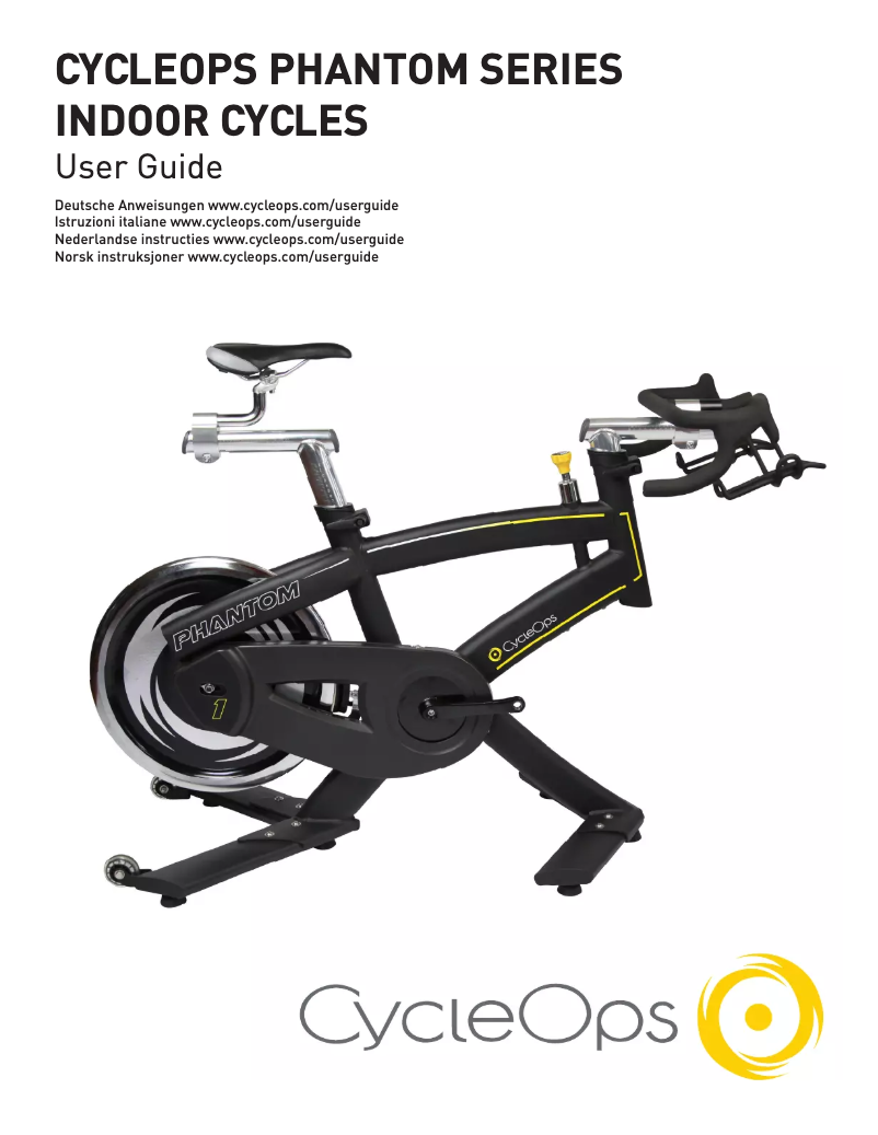Página nº 1 - Manual de usuario CycleOps Phantom 5