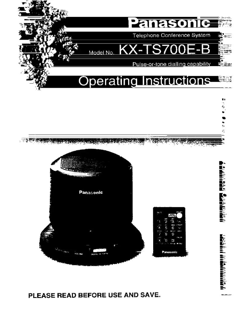 Imagen de la primera página del manual del dispositivo KX-TS700