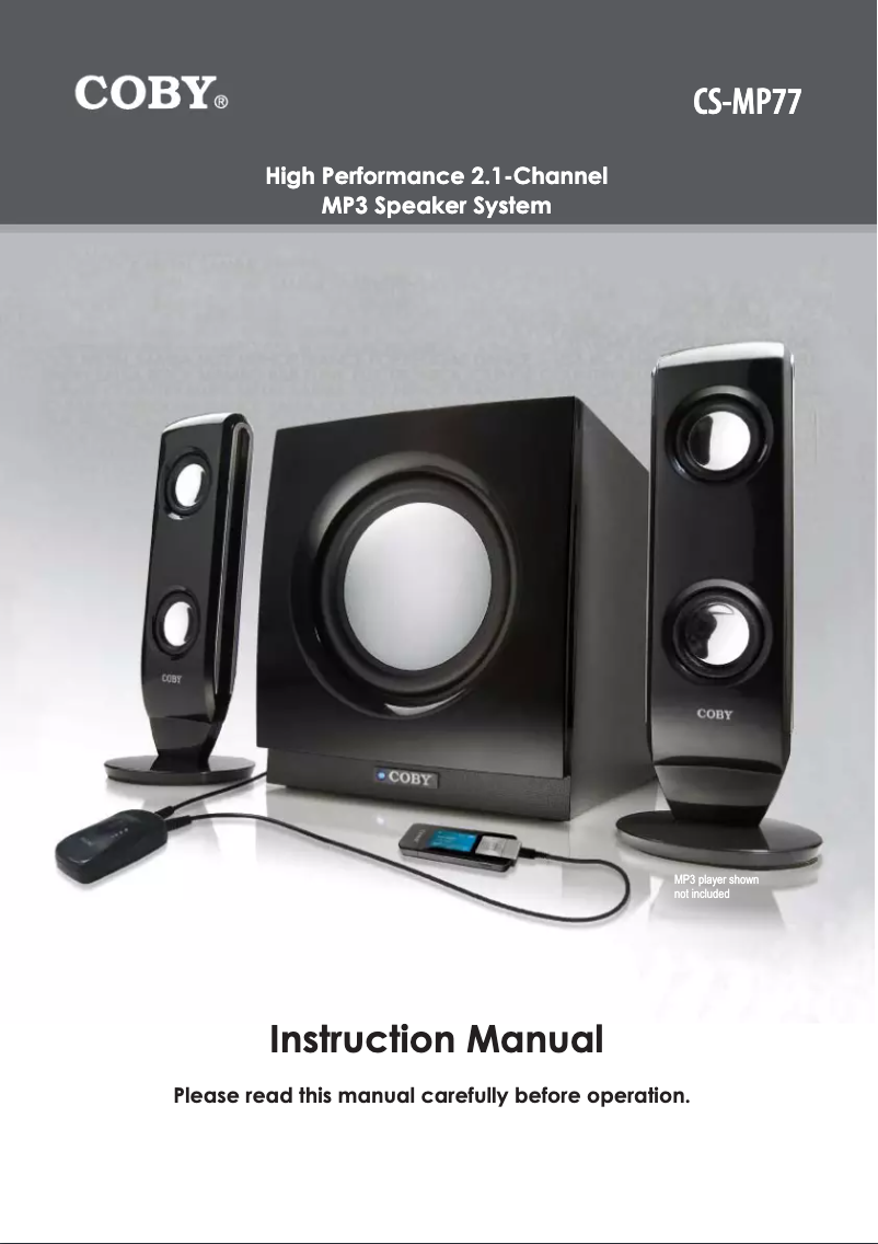 Imagen de la primera página del manual del dispositivo CS-MP77