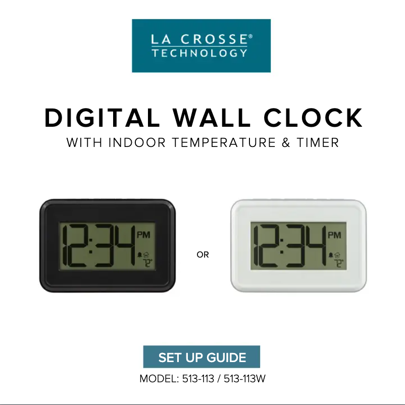 Página 1 del manual Manual de usuario La Crosse Technology 513-113