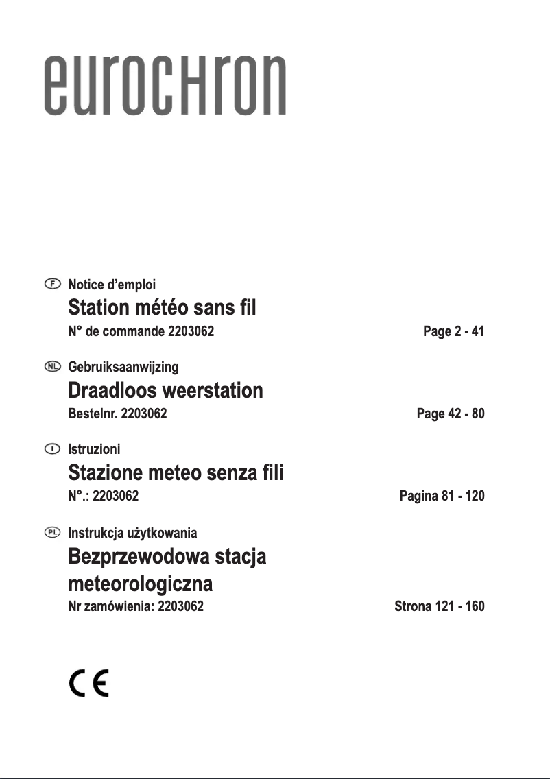 Página nº 1 - Manual de usuario Eurochron EC-4406124