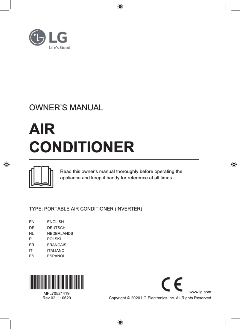 Imagen de la primera página del manual del dispositivo PA11WS