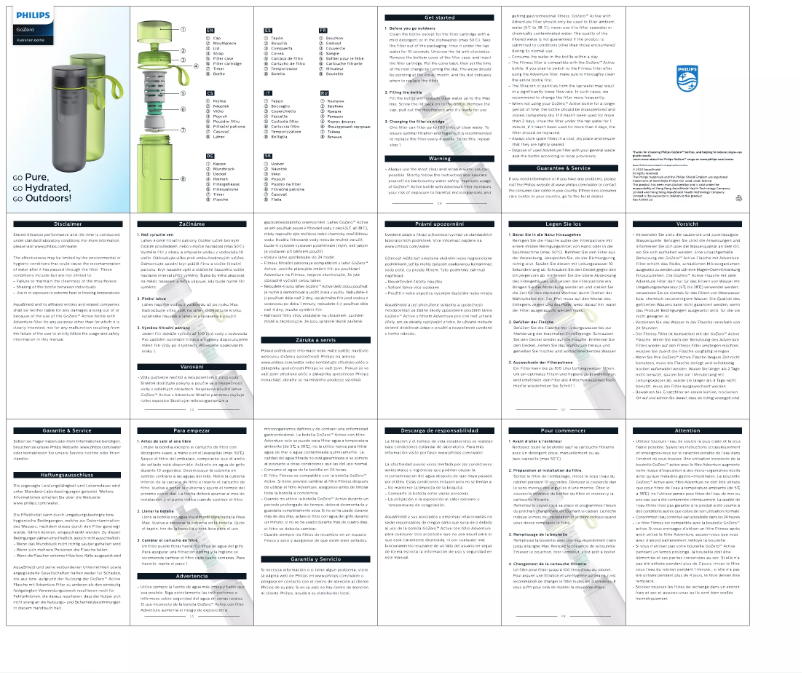 Imagen de la primera página del manual del dispositivo GoZero AWP2722