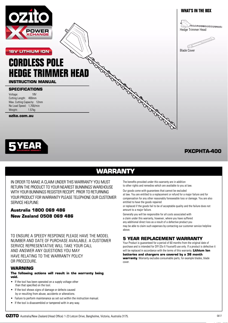 Imagen de la primera página del manual del dispositivo PXCPHTA-400