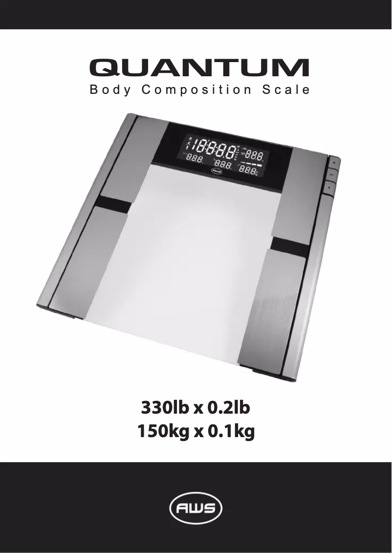 Página 1 del manual Manual de usuario American Weigh Scales Quantum