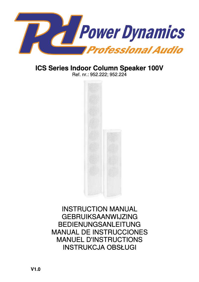 Imagen de la primera página del manual del dispositivo ICS4