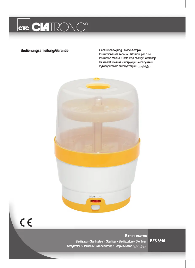 Página 1 del manual Manual de usuario Clatronic BFS 3616