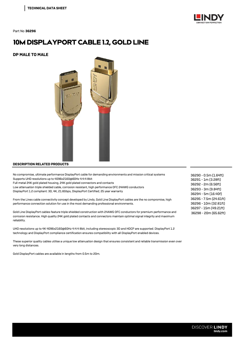 Página 1 del manual Manual de usuario Lindy 36296
