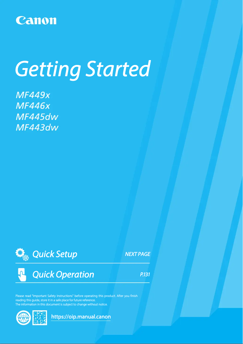 Página 1 del manual Manual de usuario Canon i-SENSYS MF443dw