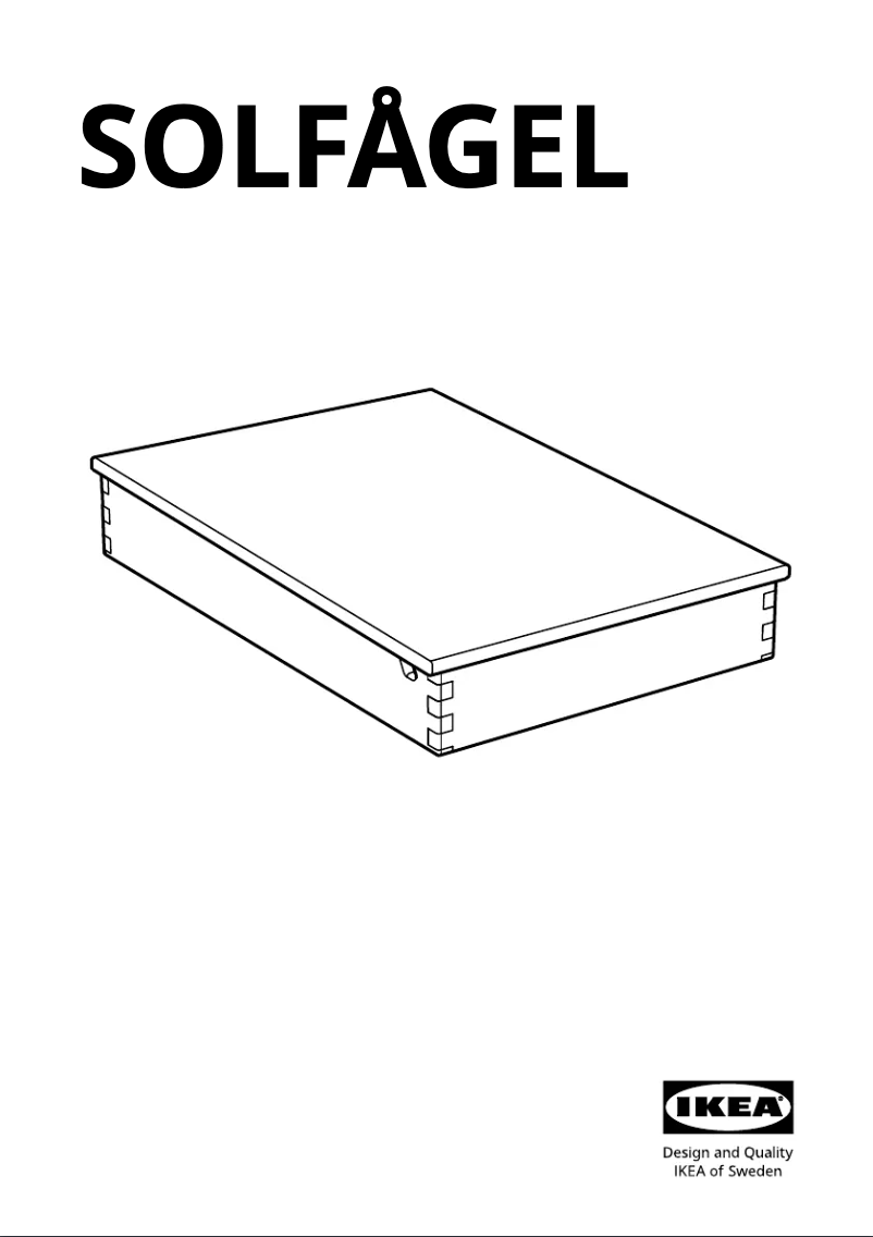 Página 1 del manual Manual de usuario Ikea SOLFÅGEL 905.442.19