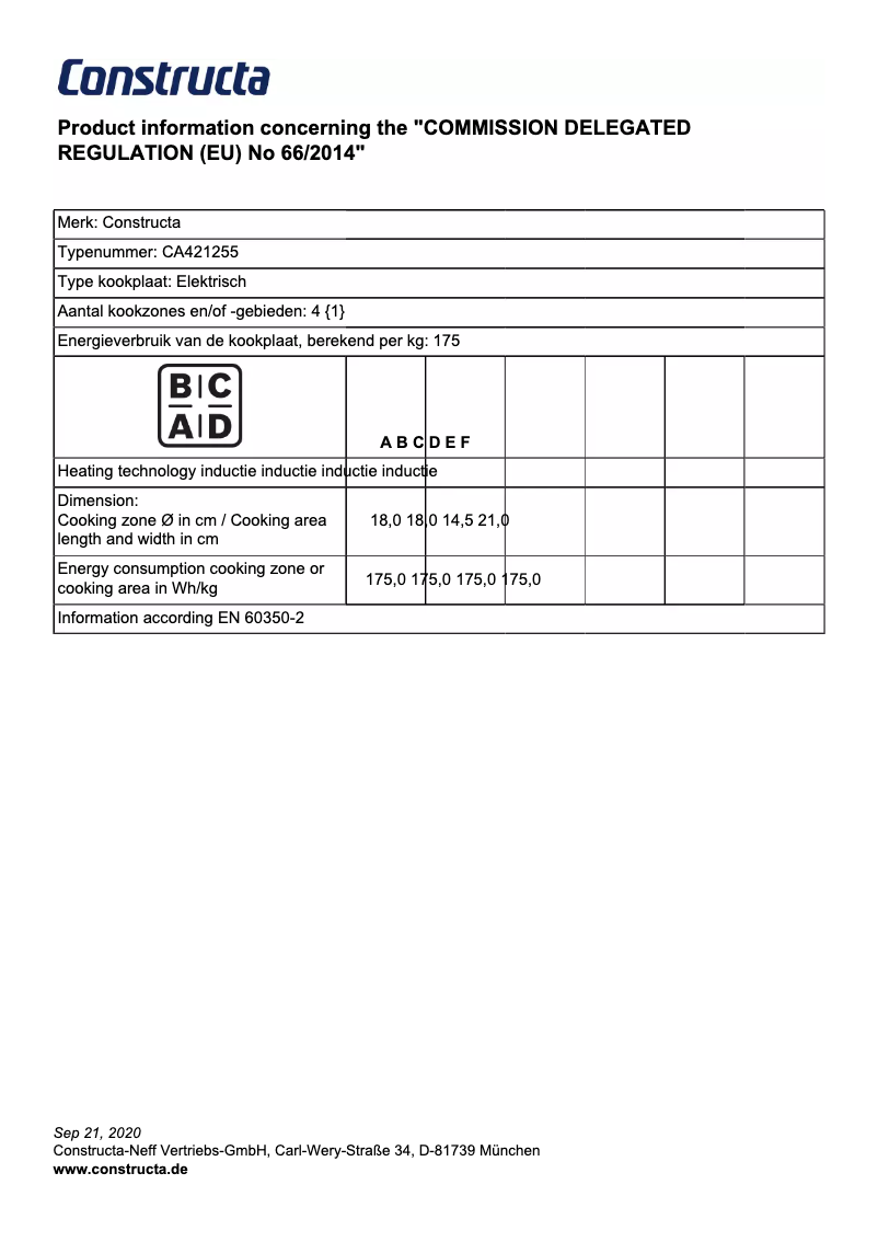 Página 1 del manual Manual de usuario Constructa CA421255