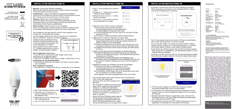 Página 1 del manual Manual de usuario Caliber HWL 1201