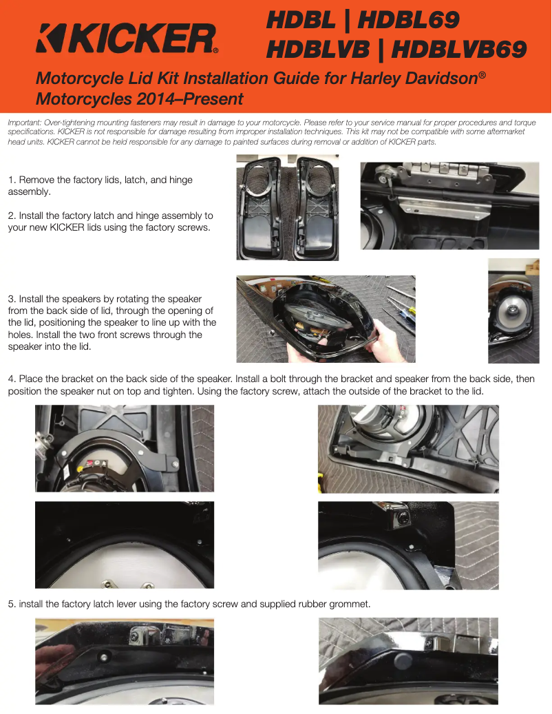 Página 1 del manual Manual de usuario Kicker 46HDBL