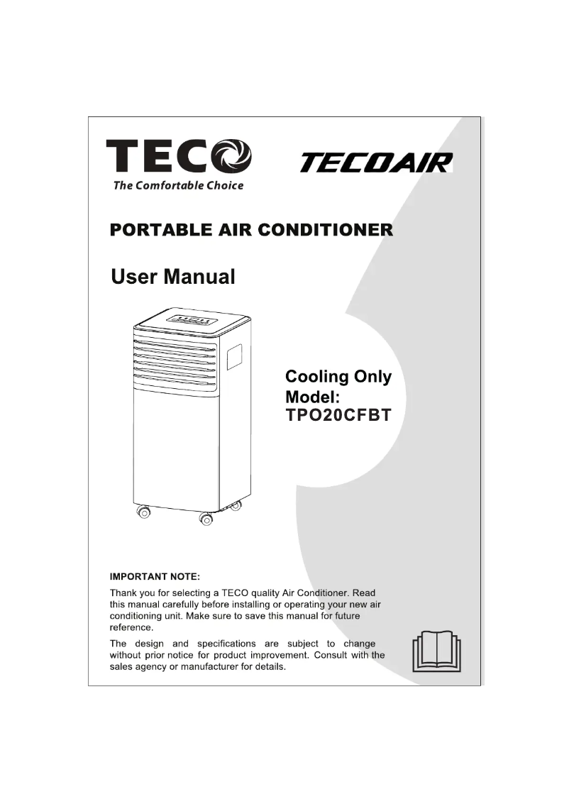 Página 1 del manual Manual de usuario Teco TPO20CFCT