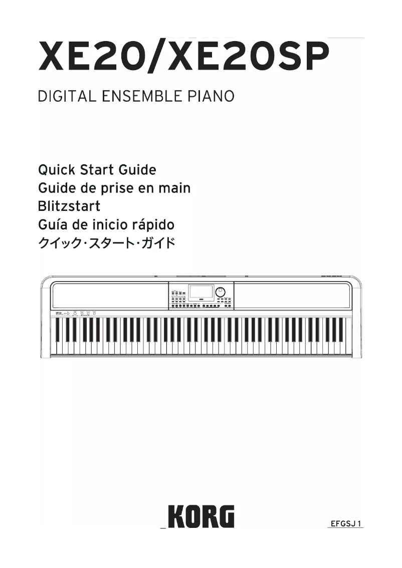 Imagen de la primera página del manual del dispositivo XE20