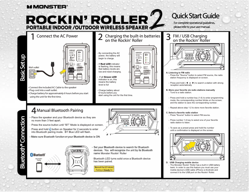 Imagen de la primera página del manual del dispositivo Rockin' Roller 2