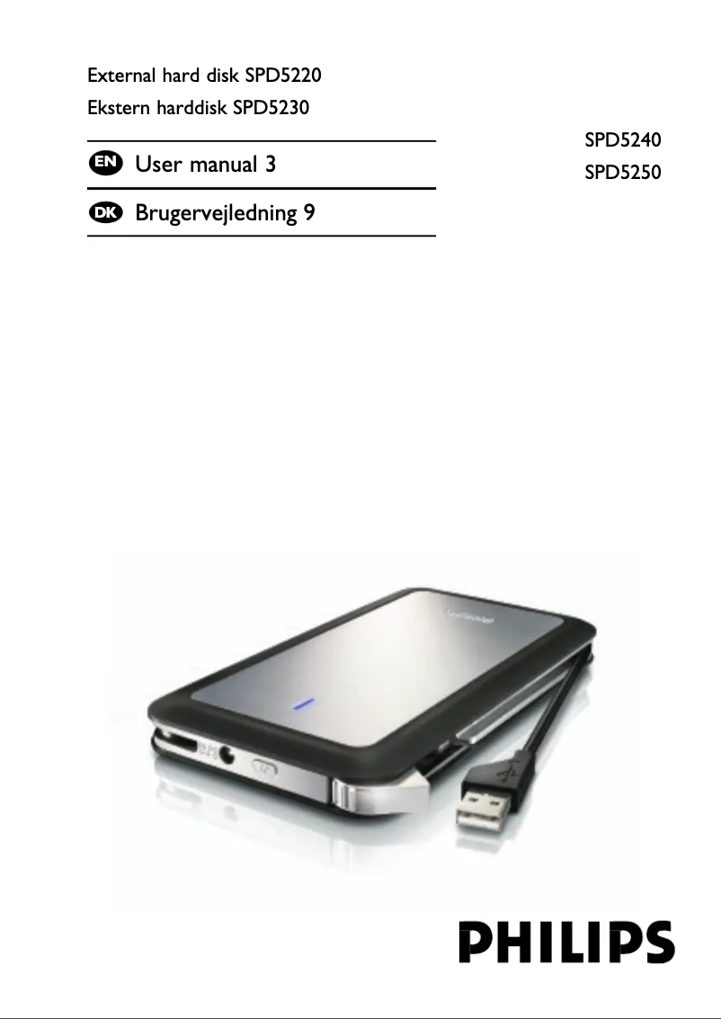 Imagen de la primera página del manual del dispositivo SPD5230CC