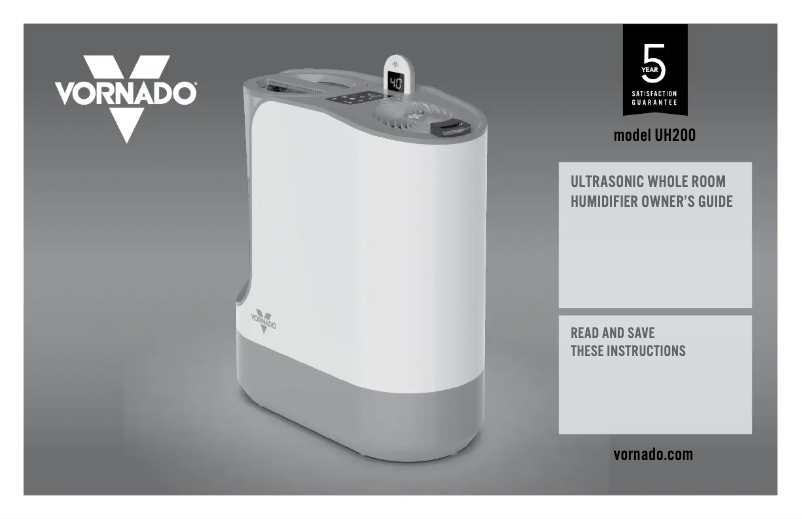 Imagen de la primera página del manual del dispositivo UH200