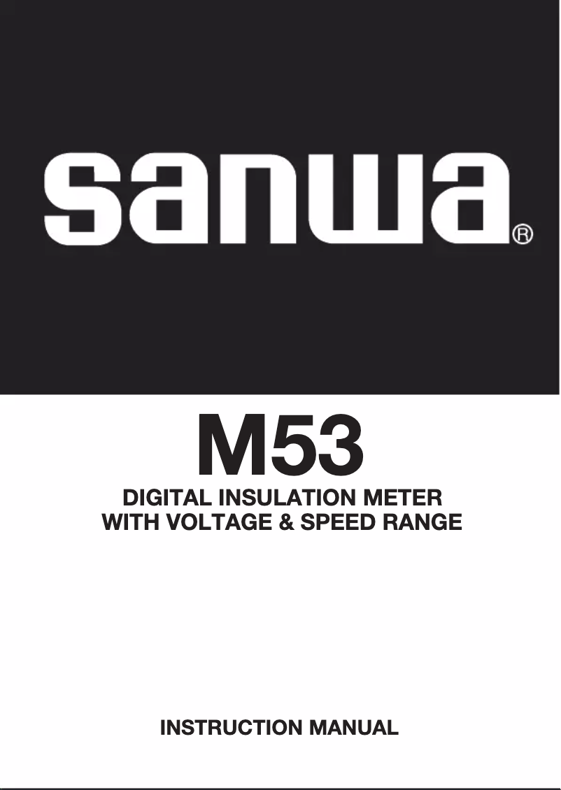 Página 1 del manual Manual de usuario Sanwa M53