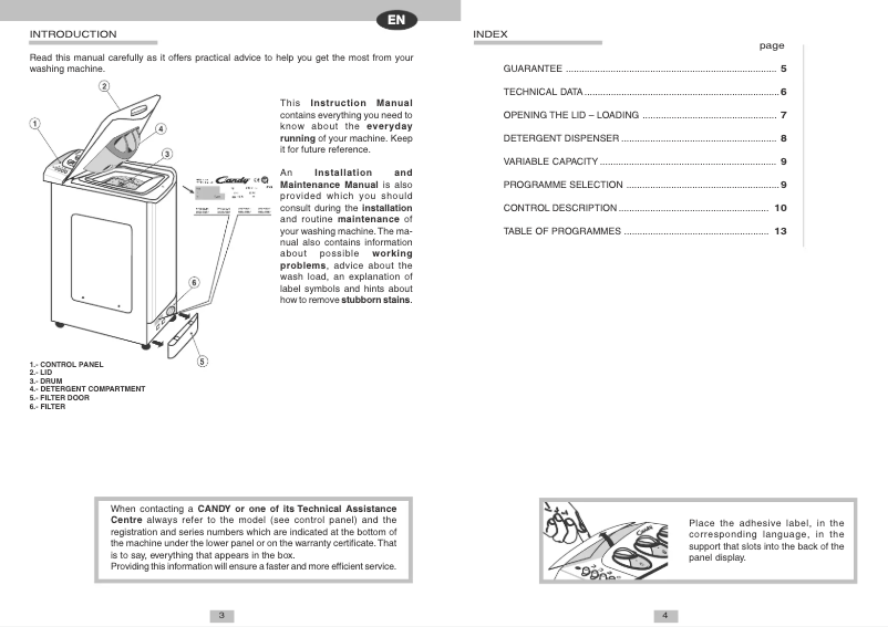 Imagen de la primera página del manual del dispositivo LB CTS60T CI