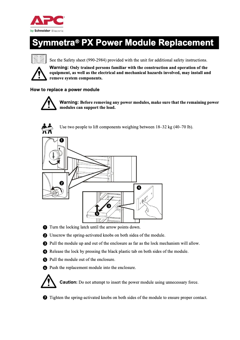 Página 1 del manual Manual de usuario APC Symmetra PX Power Module