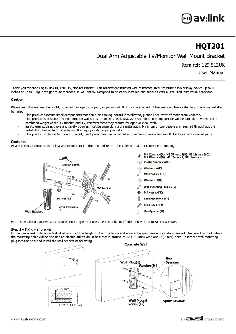 Imagen de la primera página del manual del dispositivo HQT201