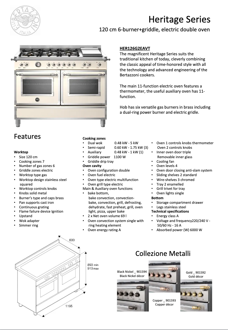 Imagen de la primera página del manual del dispositivo HER126G2EAVT