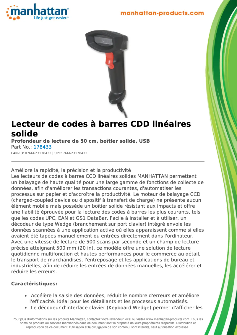 Página nº 1 - Ficha técnica Manhattan 178433