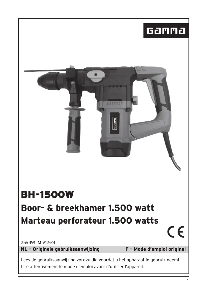 Imagen de la primera página del manual del dispositivo BH-1500W