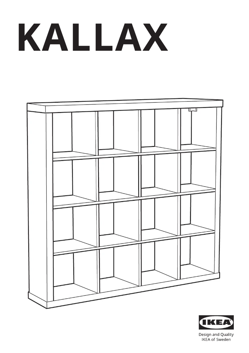 Página 1 del manual Manual de usuario Ikea KALLAX 003.601.44