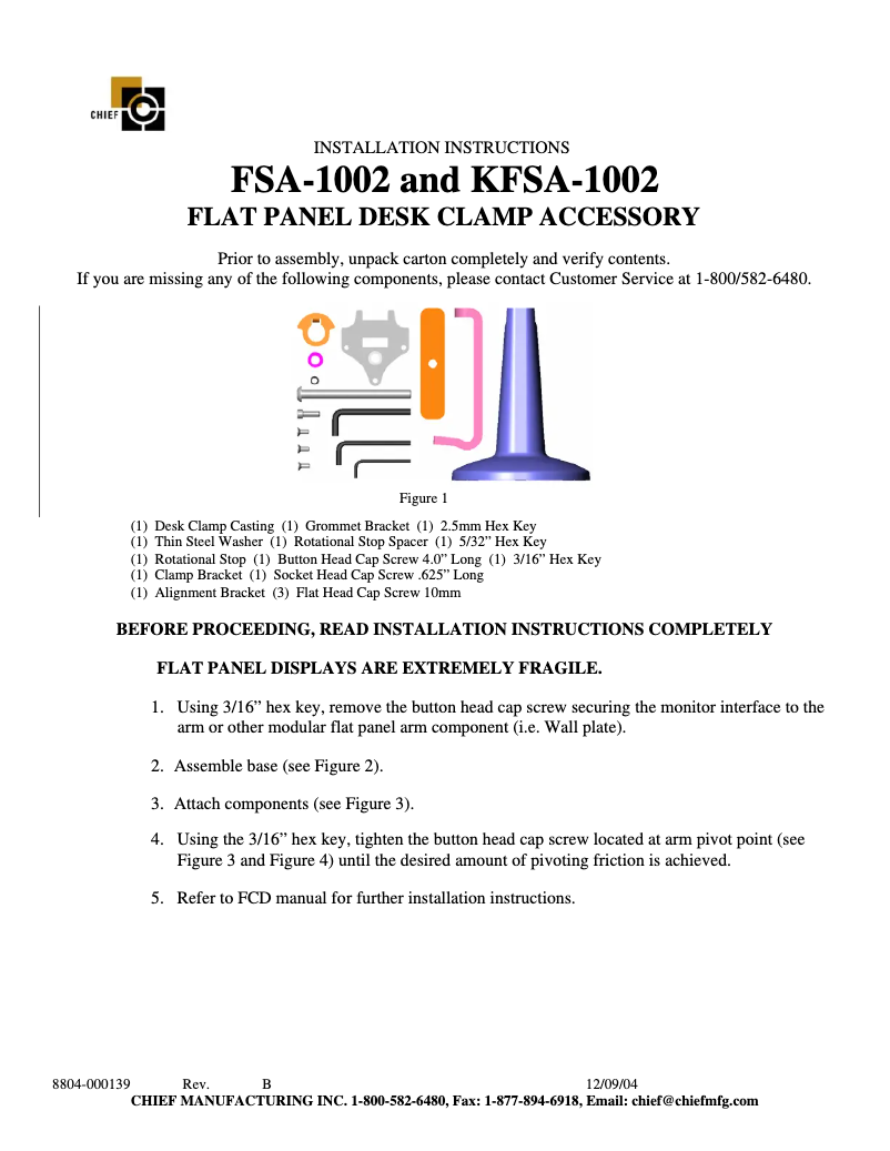 Imagen de la primera página del manual del dispositivo KSA1002B