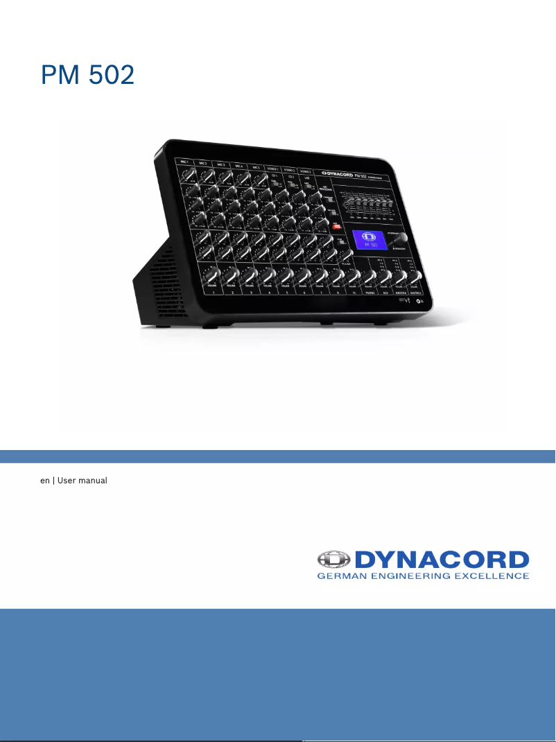 Imagen de la primera página del manual del dispositivo Powermate 502