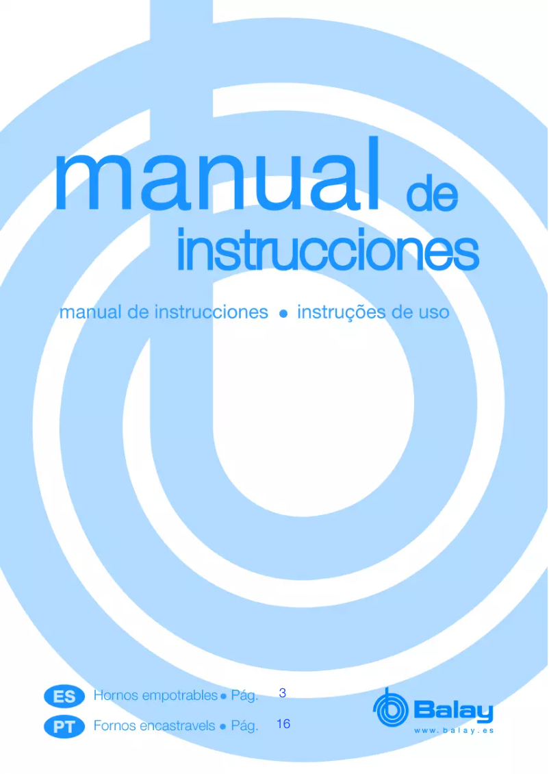 Página nº 1 - Manual de usuario Balay 3HT501BP