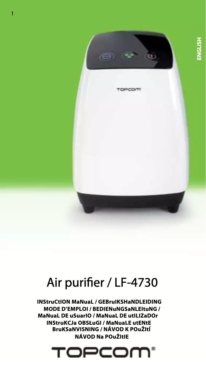 Imagen de la primera página del manual del dispositivo LF-4730