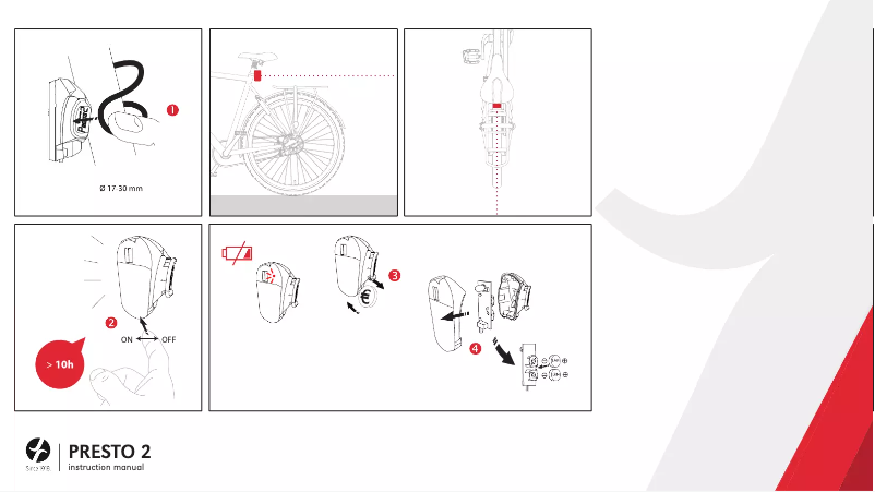 Página 1 del manual Manual de usuario Spanninga Presto 2