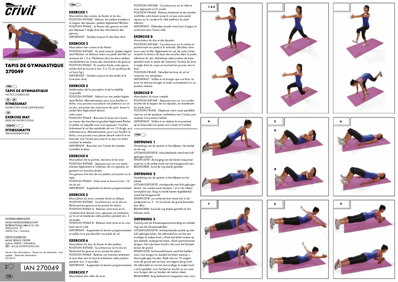 Página nº 1 - Manual de usuario Crivit IAN 270049