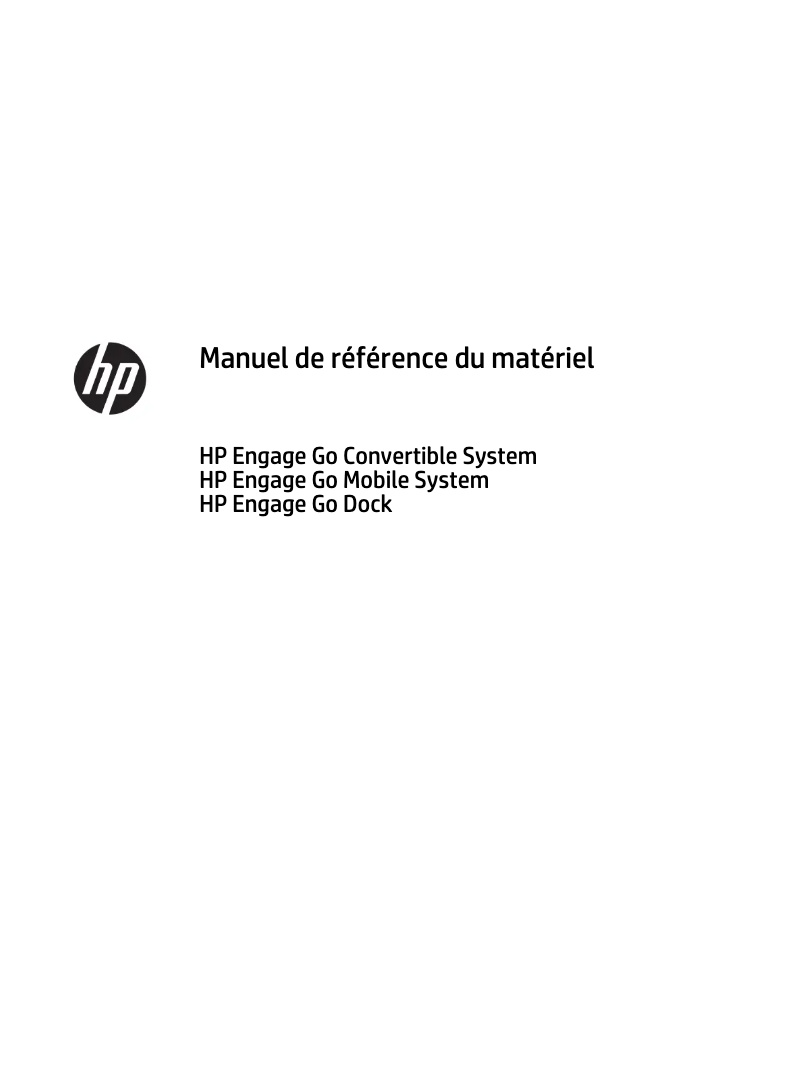 Página 1 del manual Manual de usuario HP Engage Go