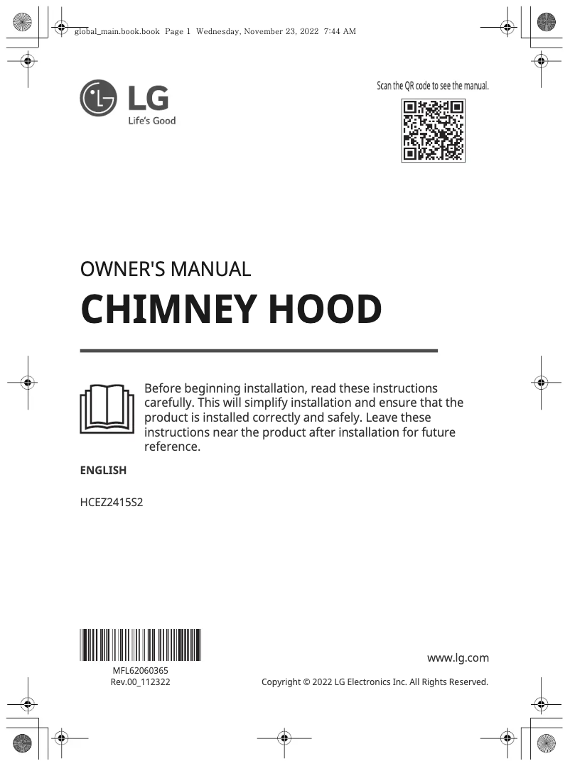 Página nº 1 - Manual de usuario LG HCEZ2415S2