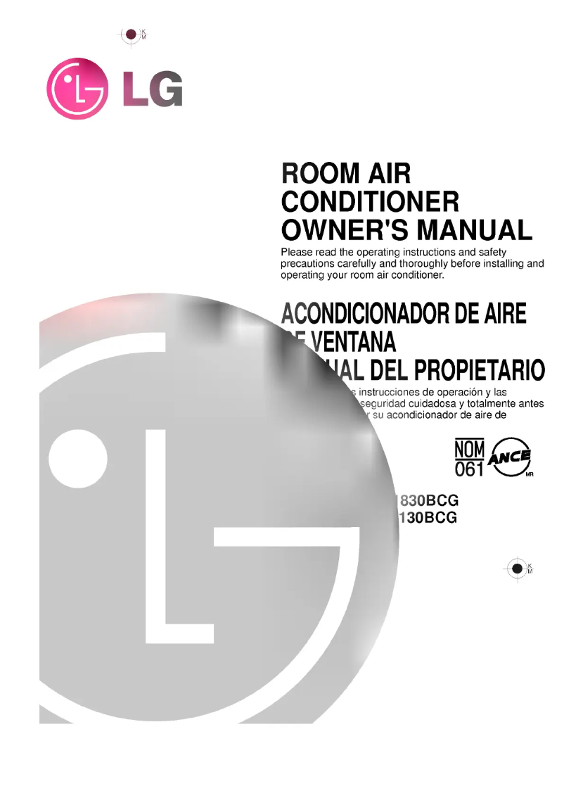 Página 1 del manual Manual de usuario LG LWM1830BCG