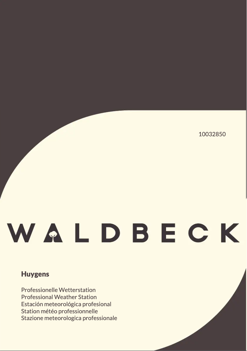 Página 1 del manual Manual de usuario Waldbeck Huygens